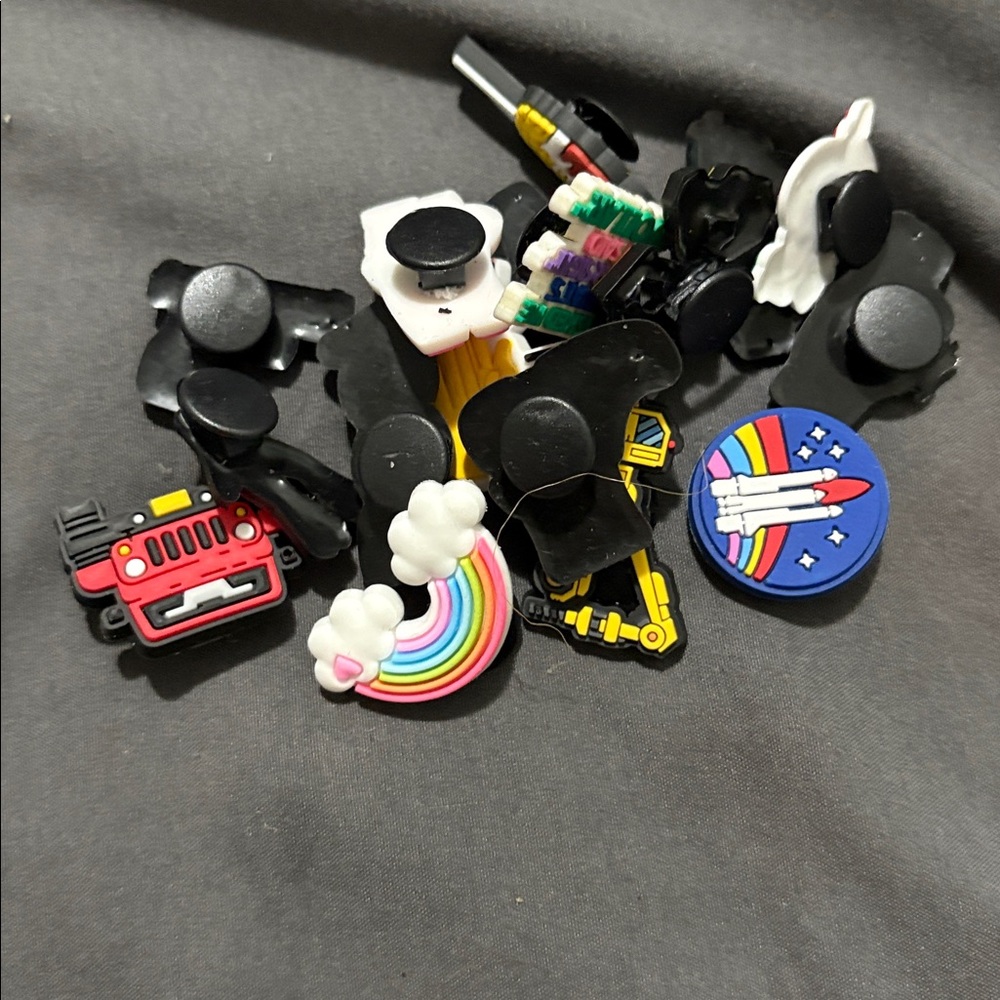 Colorful Shoe Charms Set